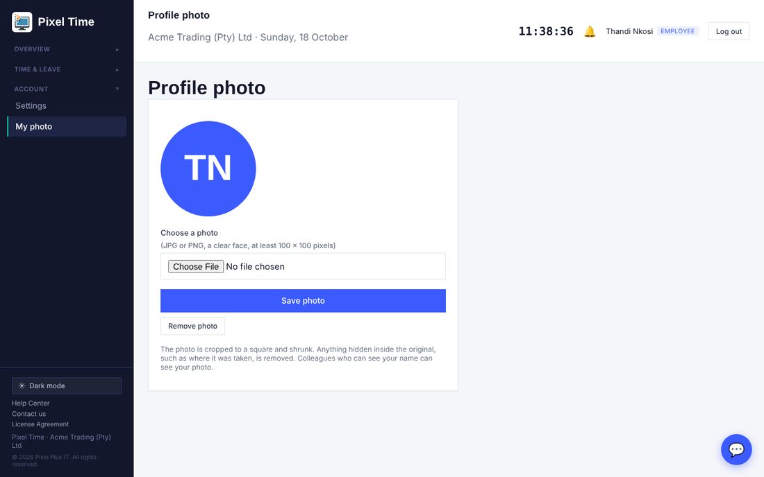 My photo page.